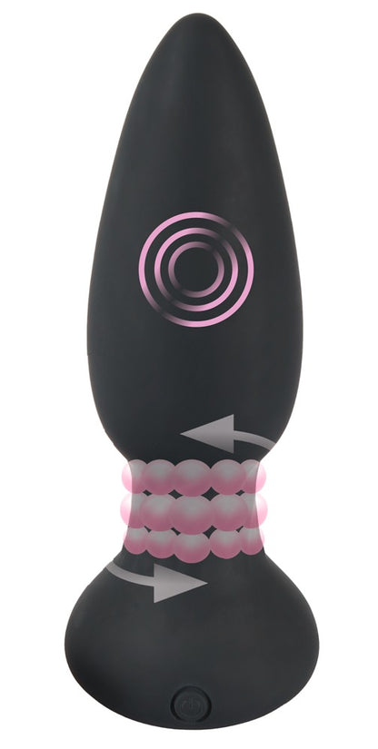 Black Velvets - Rotations-Analplug - vibrierende Rotationstoys