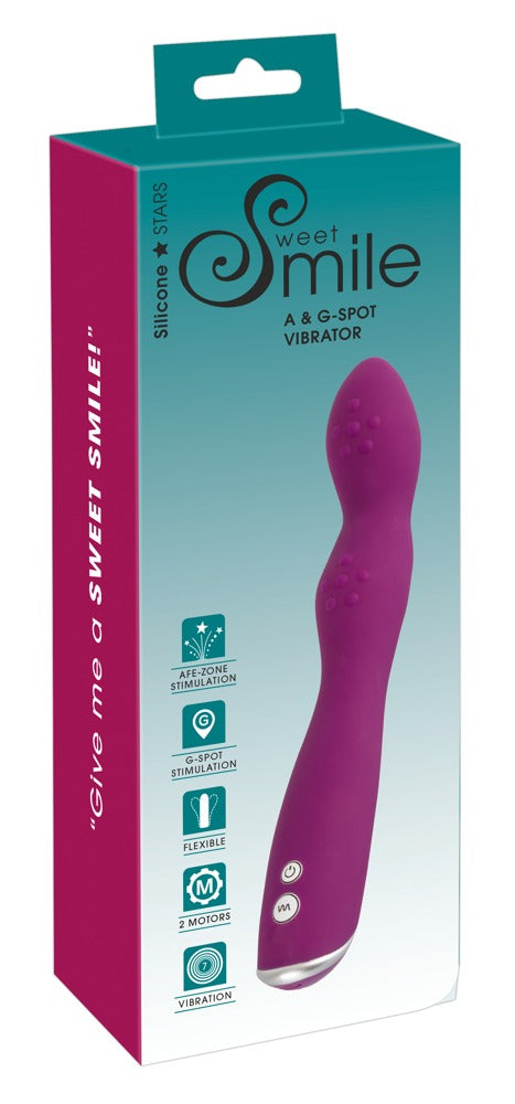 Sweet Smile - Biegsamer Vibrator für die A- und G-Zone