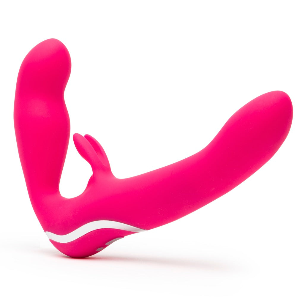 happyrabbit - Strapless - Strap-on mit Doppelvibrator