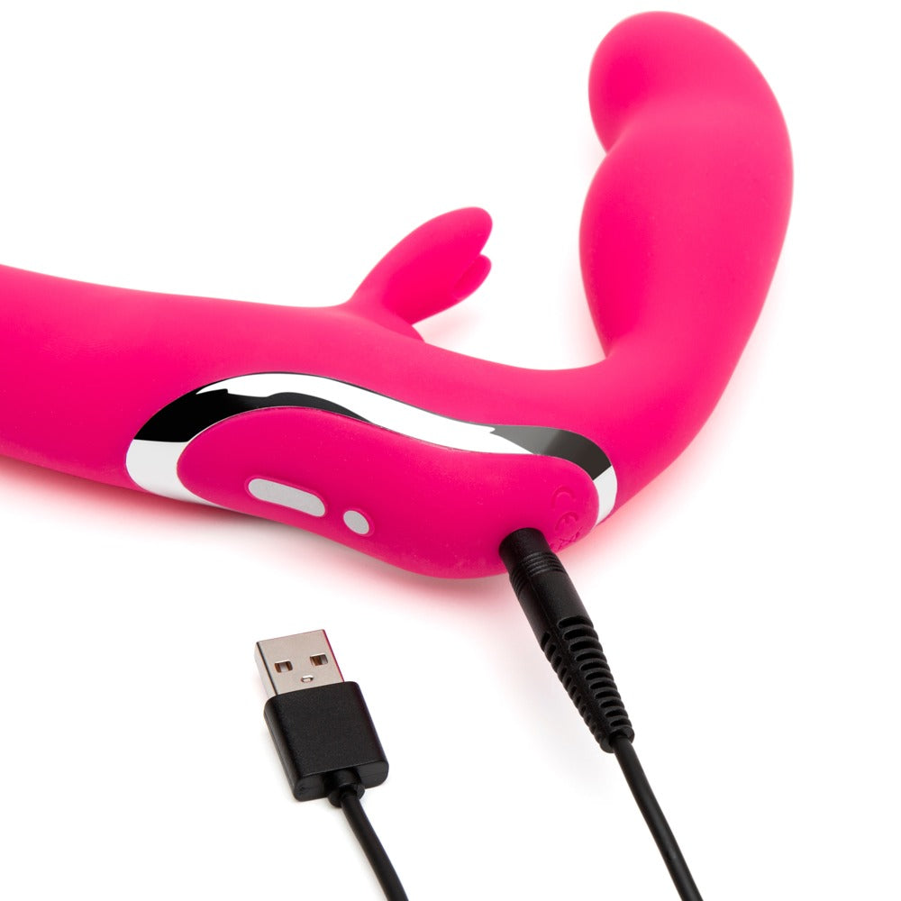 happyrabbit - Strapless - Strap-on mit Doppelvibrator