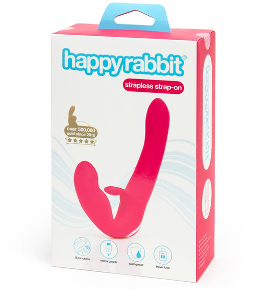 happyrabbit - Strapless - Strap-on mit Doppelvibrator