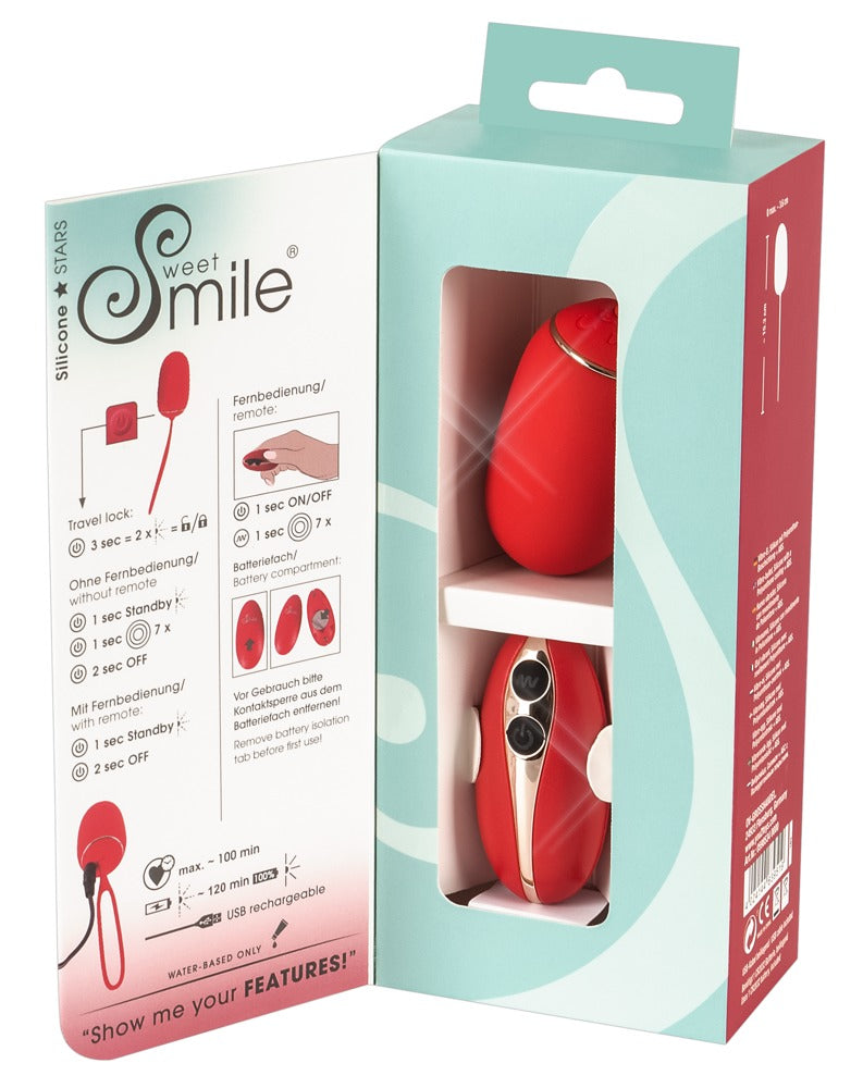 Sweet Smile - RC Love Ball - Vibrokugel mit Fernbedienung