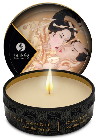 Shunga Erotic Art - Mini Caress by Candelight - Vanille-Massagekerze
