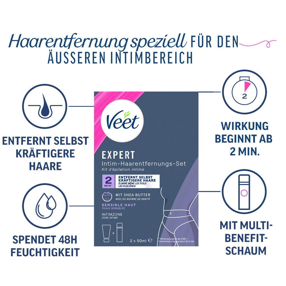 Veet - EXPERT Intim-Haarentfernungs-Set