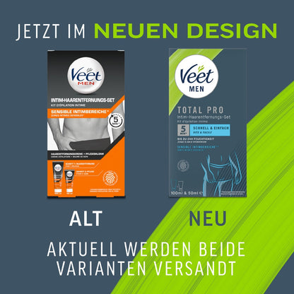 Veet Men TOTAL PRO Intim-Haarentfernungs-Set