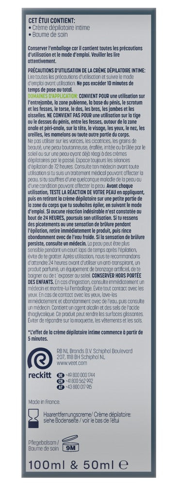 Veet Men TOTAL PRO Intim-Haarentfernungs-Set