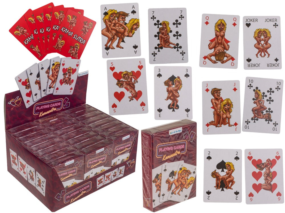 JOKE ITEMS - Spielkarten Kamasutra Comic,