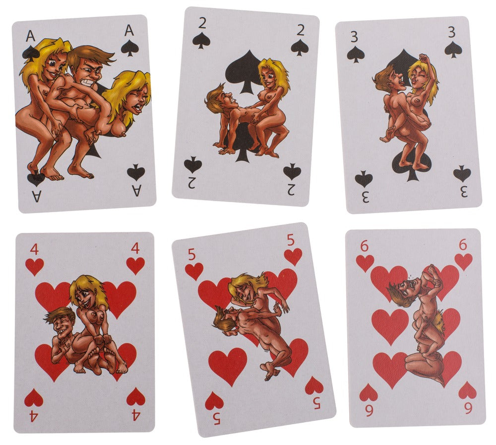 JOKE ITEMS - Spielkarten Kamasutra Comic,