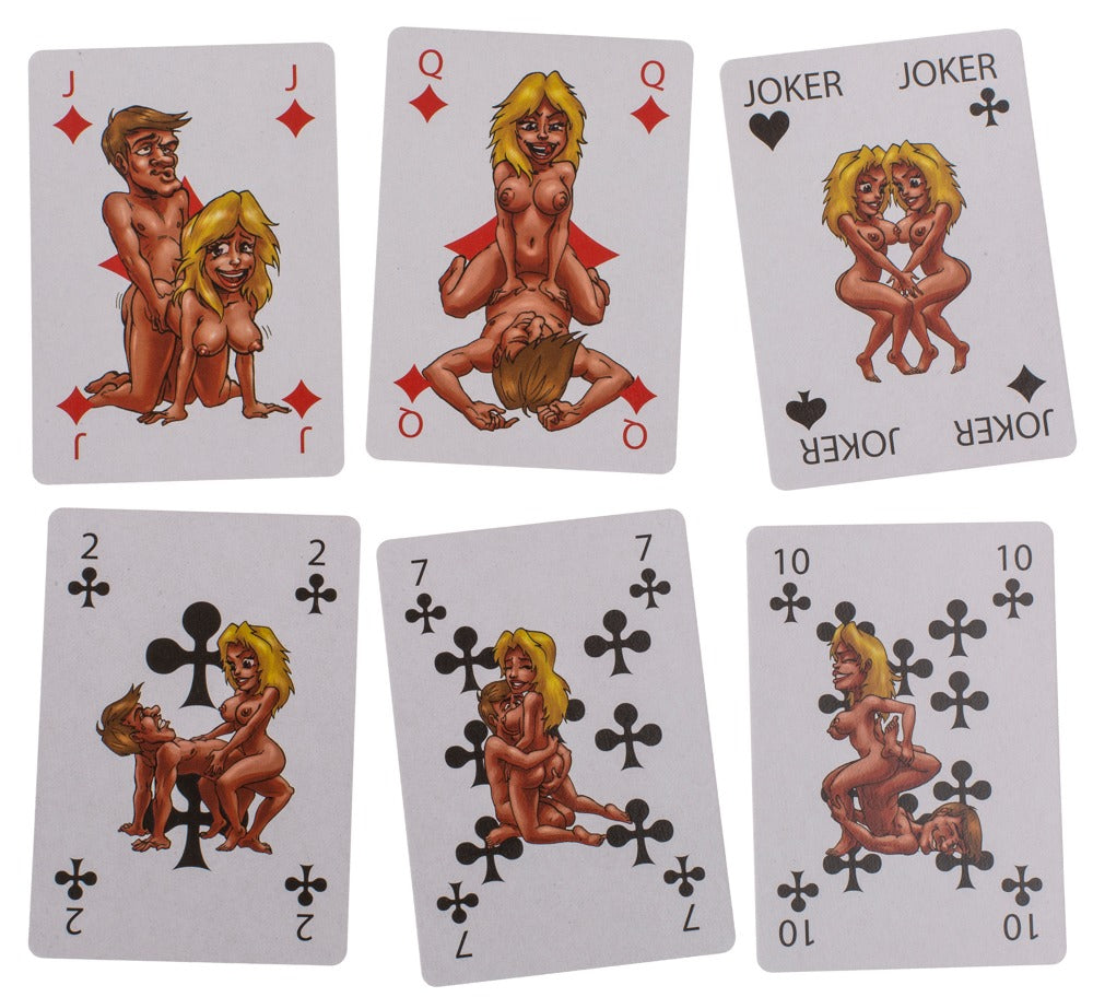 JOKE ITEMS - Spielkarten Kamasutra Comic,