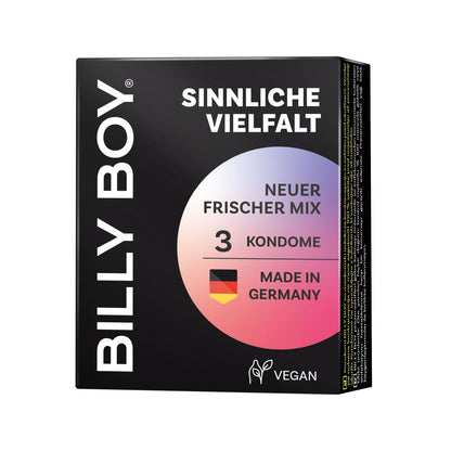 Billy Boy - Kondom Mix - Veganes Set mit Duft & Geschmack