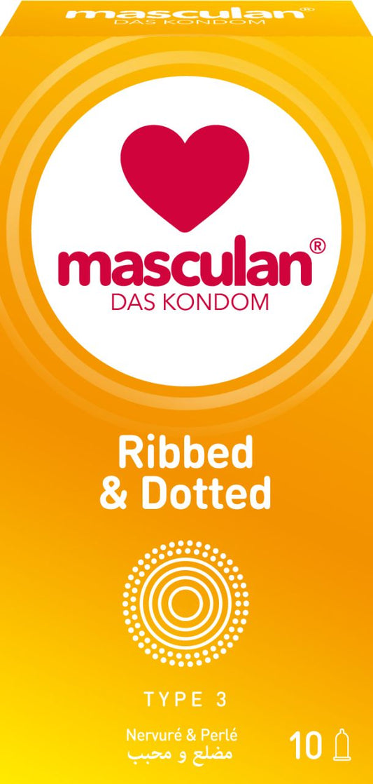 Masculan - Ribbed & Dotted - Kondome