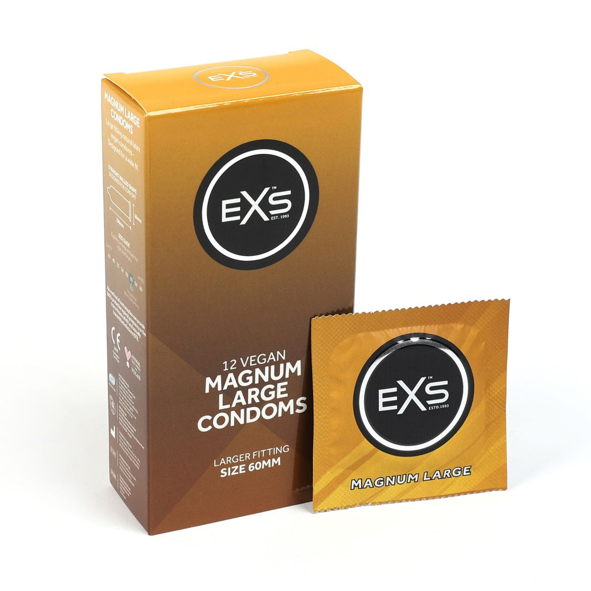 Exs Condoms - Magnum 60mm - Kondome mit großer Passform