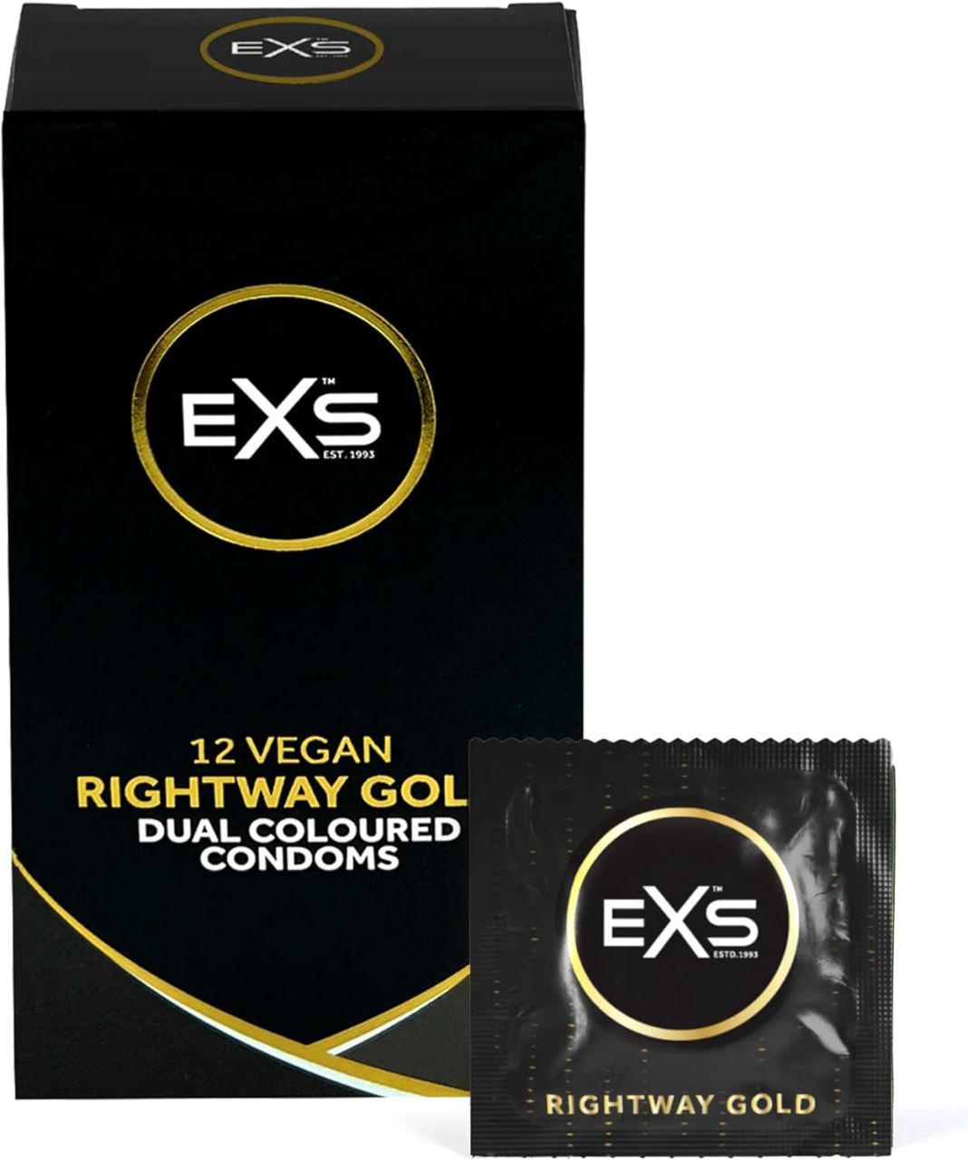 Exs Condoms - Right Way Gold - Kondome mit goldener Spitze