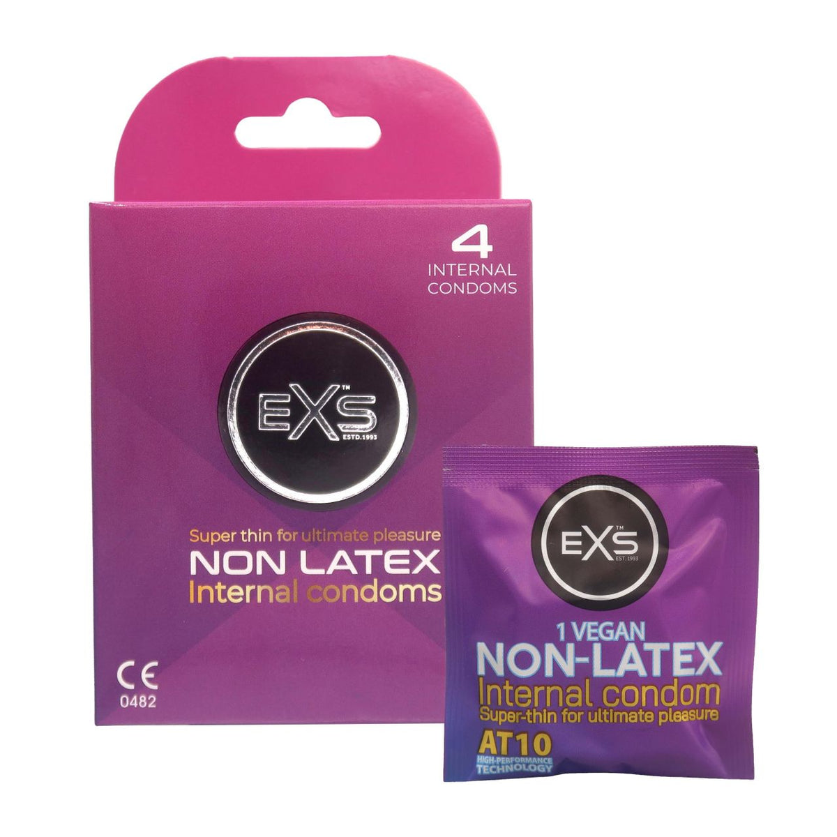 Exs Condoms - Internal - Latexfreie Frauenkondome mit Schlaufen