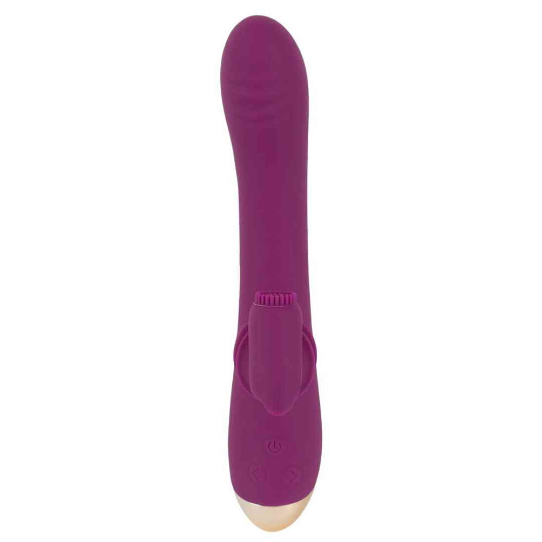  handliche 2 Function Vibrator with Moving Clitoris Tickler 