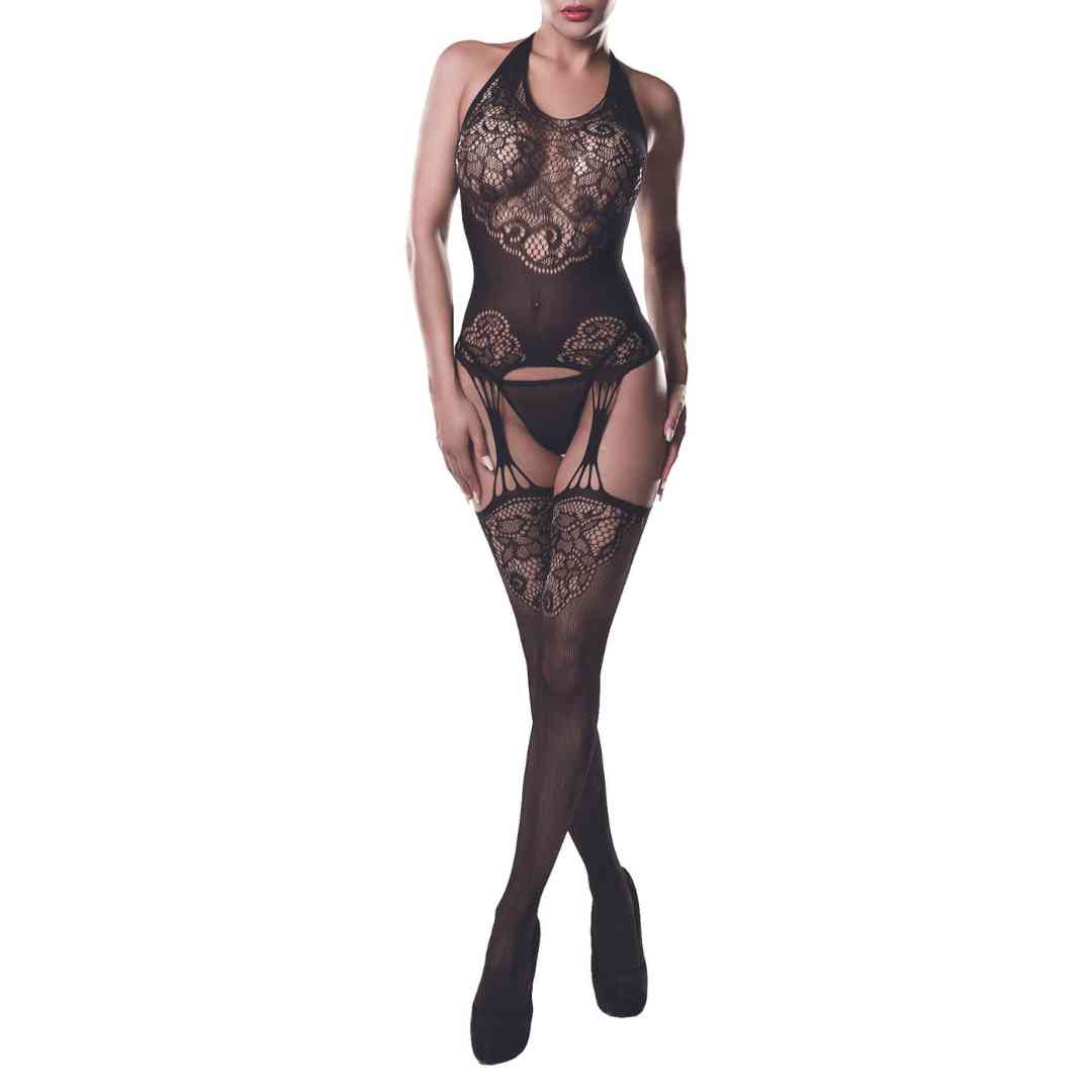 Bodystocking in Strapsoptik