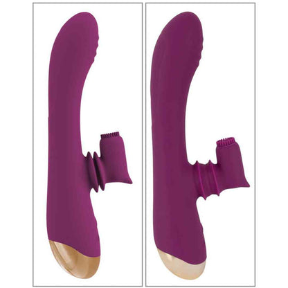  handliche 2 Function Vibrator with Moving Clitoris Tickler 