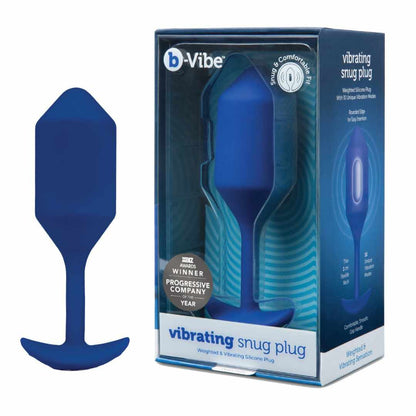 b-Vibe Vibrating Snug Plug L Blue