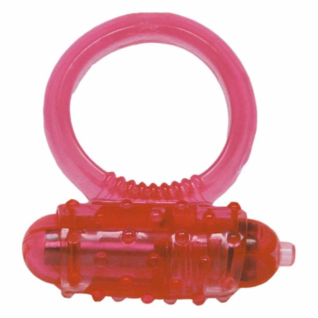 Silicone Soft Cock-Ring pink m. Vibr.