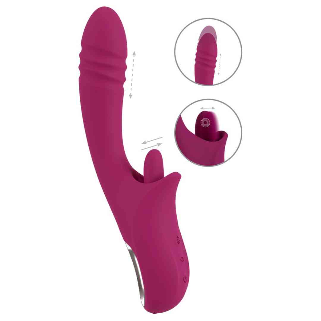 handliche Licking & Thrusting Vibrator 