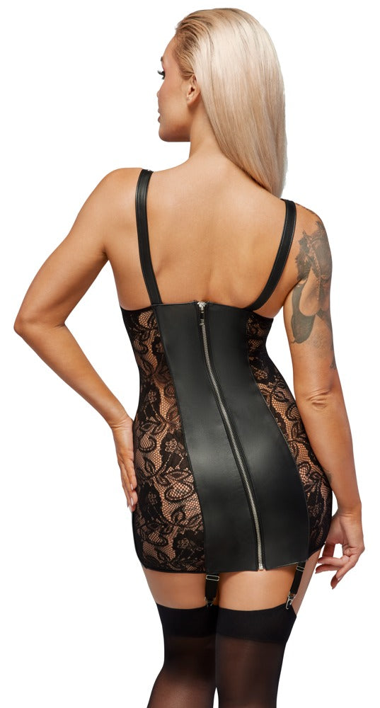ZADO - Leder-Minikleid - Strapskleid