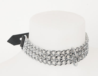 ZADO - Leder Halsfessel Kette