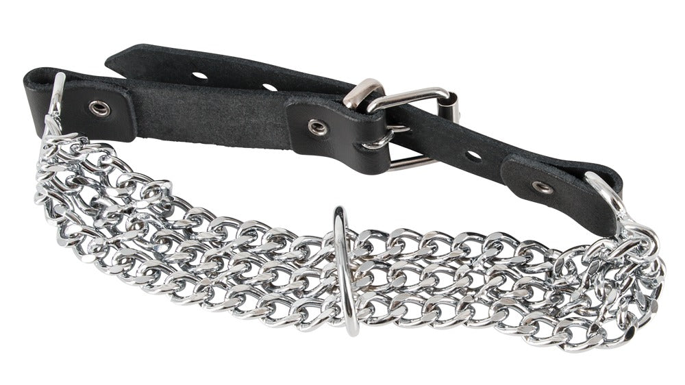 ZADO - Leder Halsfessel Kette