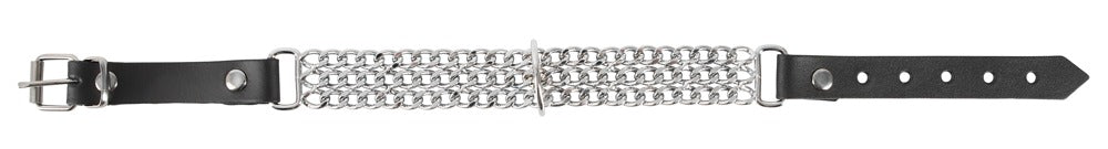 ZADO - Leder Halsfessel Kette