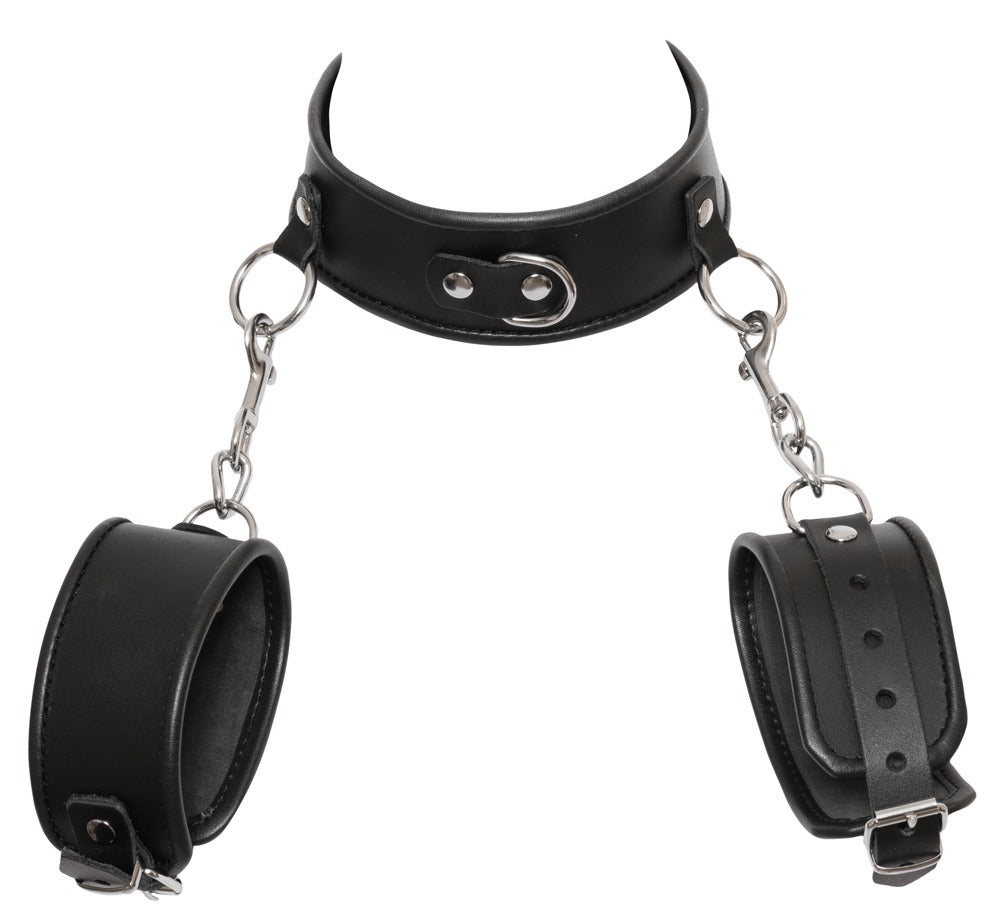 ZADO - Hals- und Handfessel aus Leder