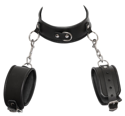 ZADO - Hals- und Handfessel aus Leder