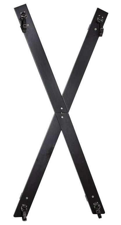 ZADO - Andreaskreuz - Wandkreuz mit Lederfesseln