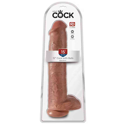 XXL Dildo "15'' Cock with Balls“