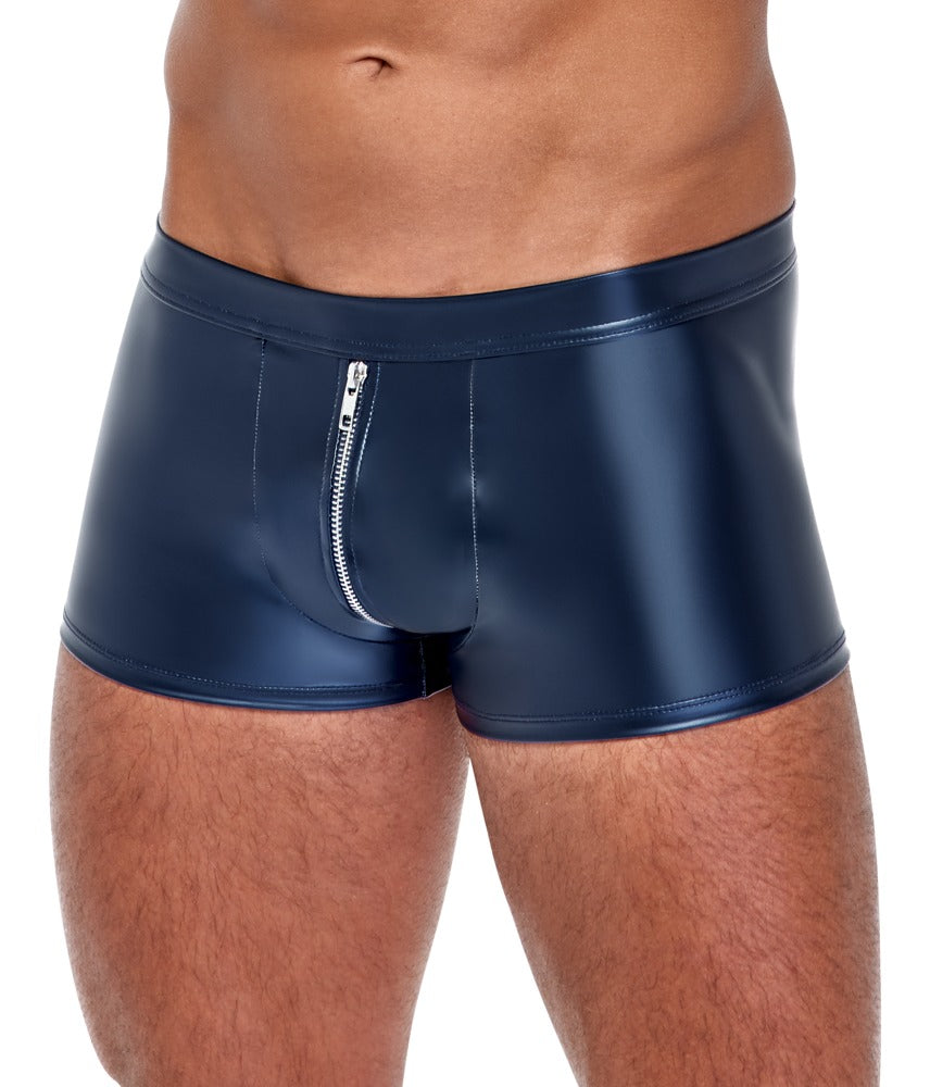 NEK - Blaue Pants im trendigen Metallic-Mattlook