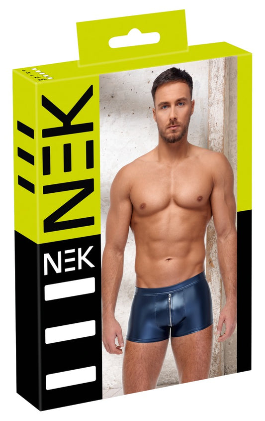 NEK - Blaue Pants im trendigen Metallic-Mattlook