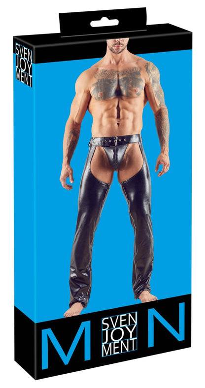 Svenjoyment - Lederimitat Herren Chaps
