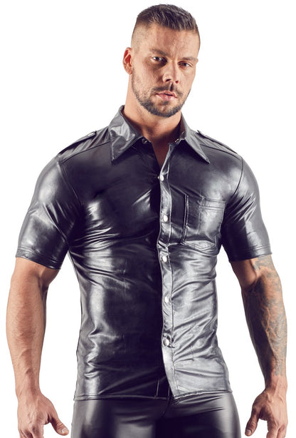 Svenjoyment - Lederimitat Herren Hemd