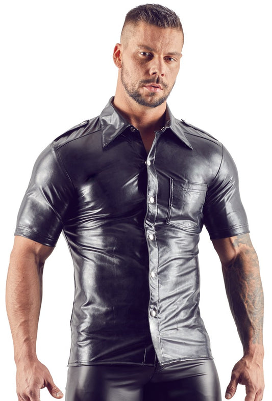 Svenjoyment - Lederimitat Herren Hemd