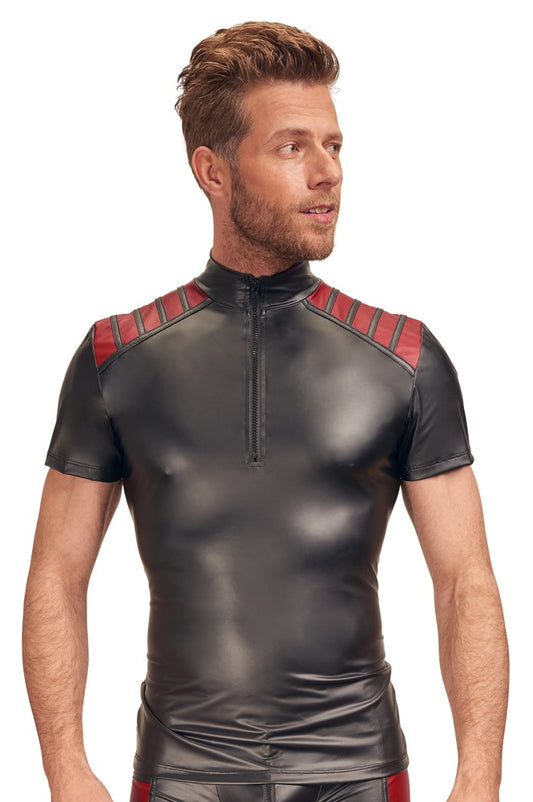 NEK - Elastisches Shirt im zweifarbigen Mattlook