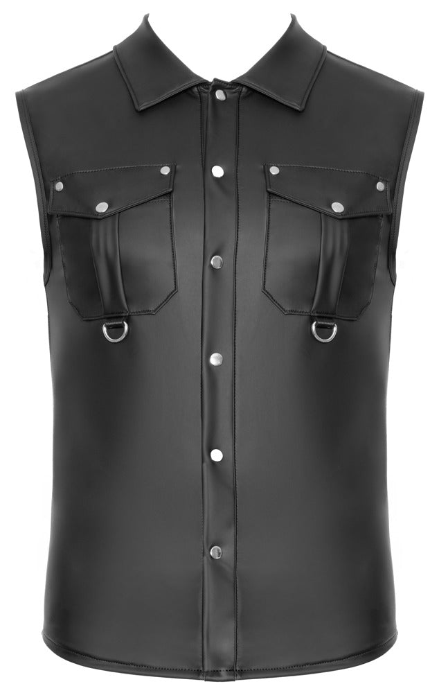 Ärmelloses Mattlook-Shirt für Herren