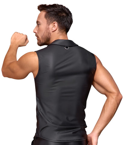 Ärmelloses Mattlook-Shirt für Herren