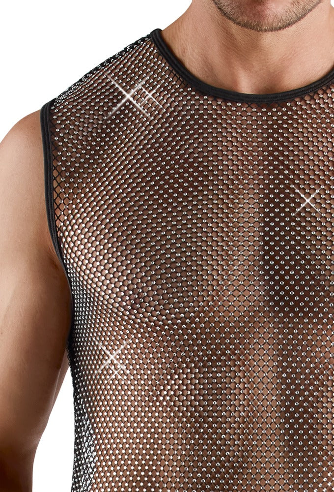 Ärmelloses Netz-Shirt für Herren