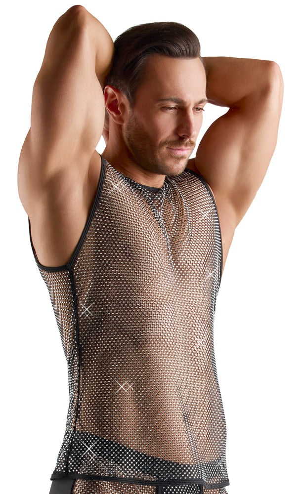 Ärmelloses Netz-Shirt für Herren