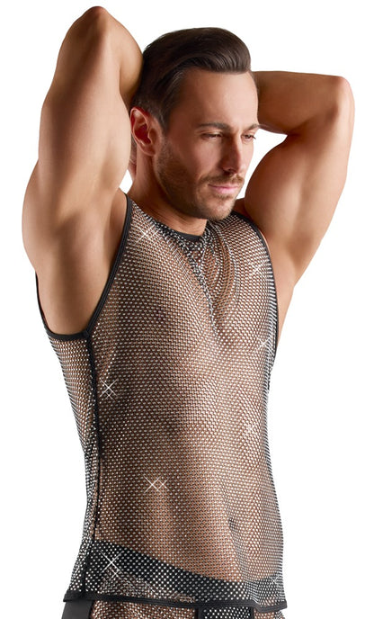 Ärmelloses Netz-Shirt für Herren