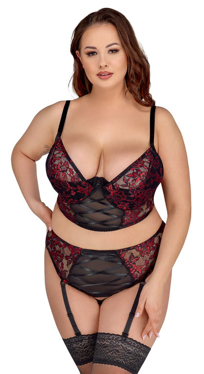 Cottelli - BH Set schwarz/rot
