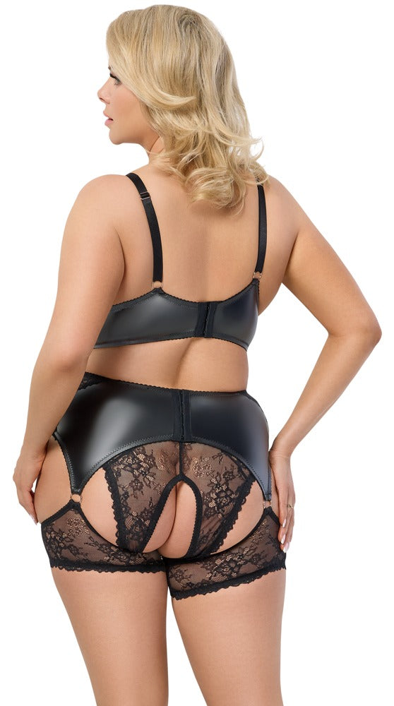 Cottelli - Spitzen-Set mit Soft-BH und Slip ouvert
