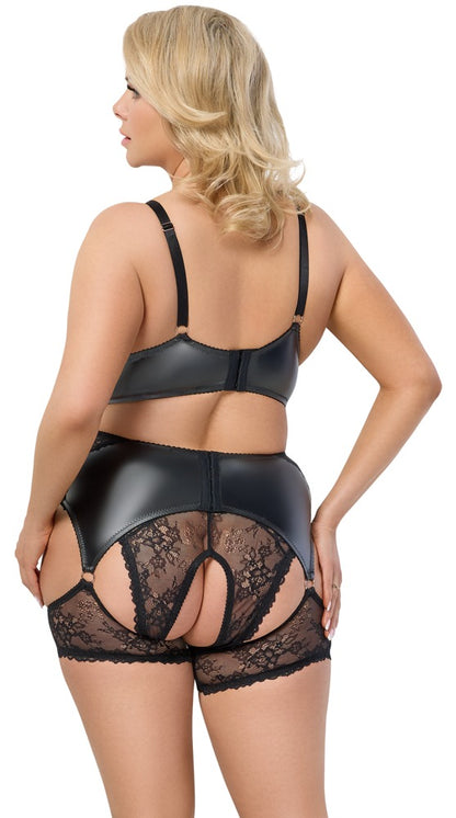 Cottelli - Spitzen-Set mit Soft-BH und Slip ouvert