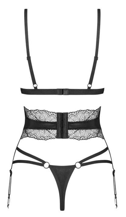 Obsessive - Set Lobellis - BH, Riostring und Strapsgürtel im Set