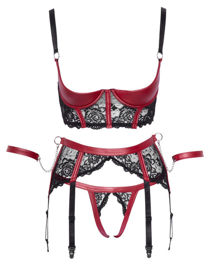 Cottelli - Hebe Set schwarz/rot