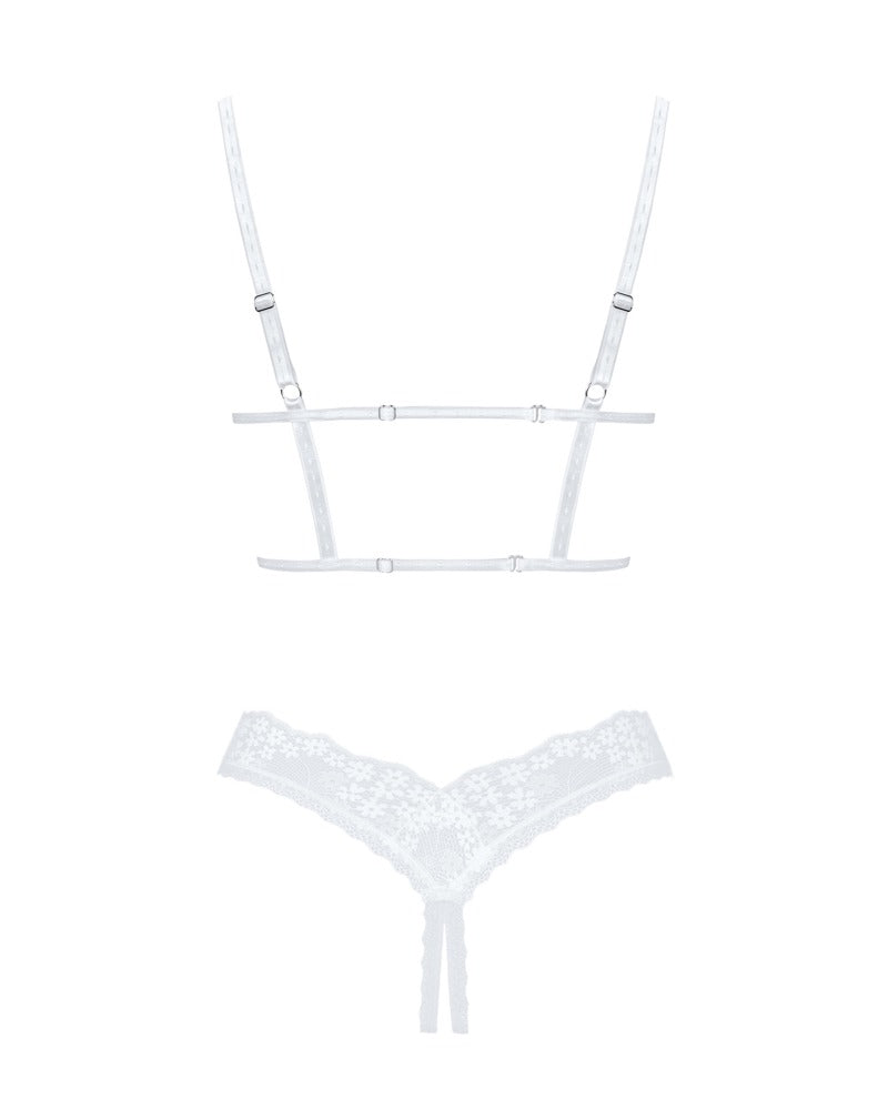 Obsessive - Set Heavenlly - Ouvert-Set mit Hebe-BH und String