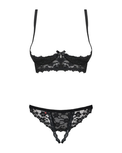 Obsessive - Bügel-Hebe und String ouvert im Set
